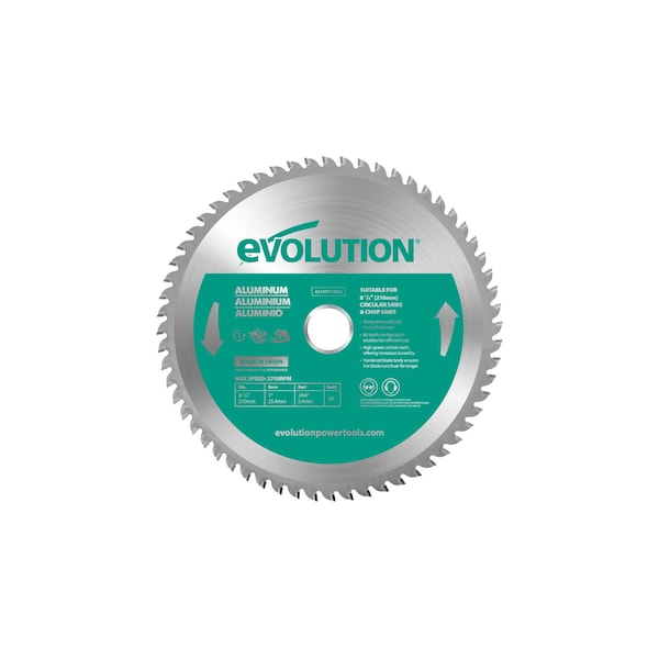 8-1/4" Aluminum Cutting blade, 1" Arbor